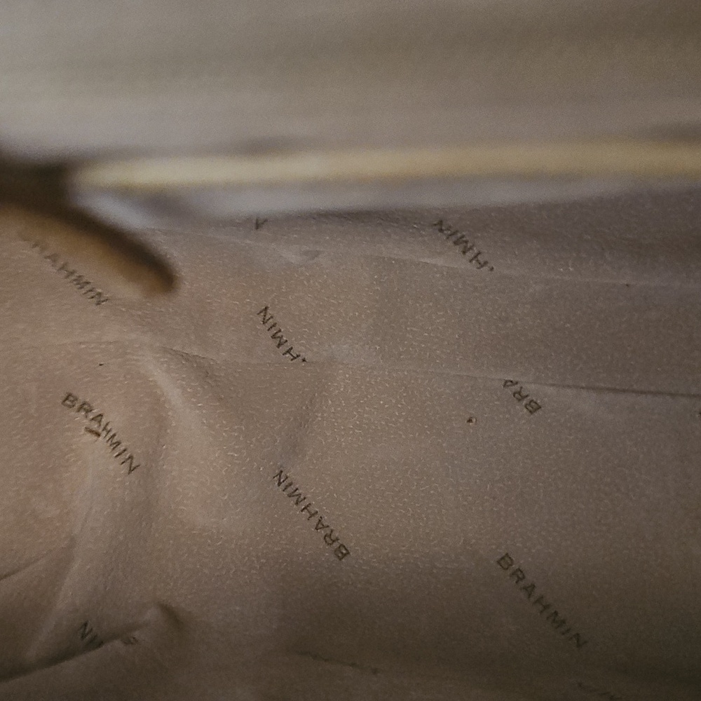 NEW W/ Tag Brahmin Tan/brown Crocodile Embossed Women's Bag - Picture 4 of 5